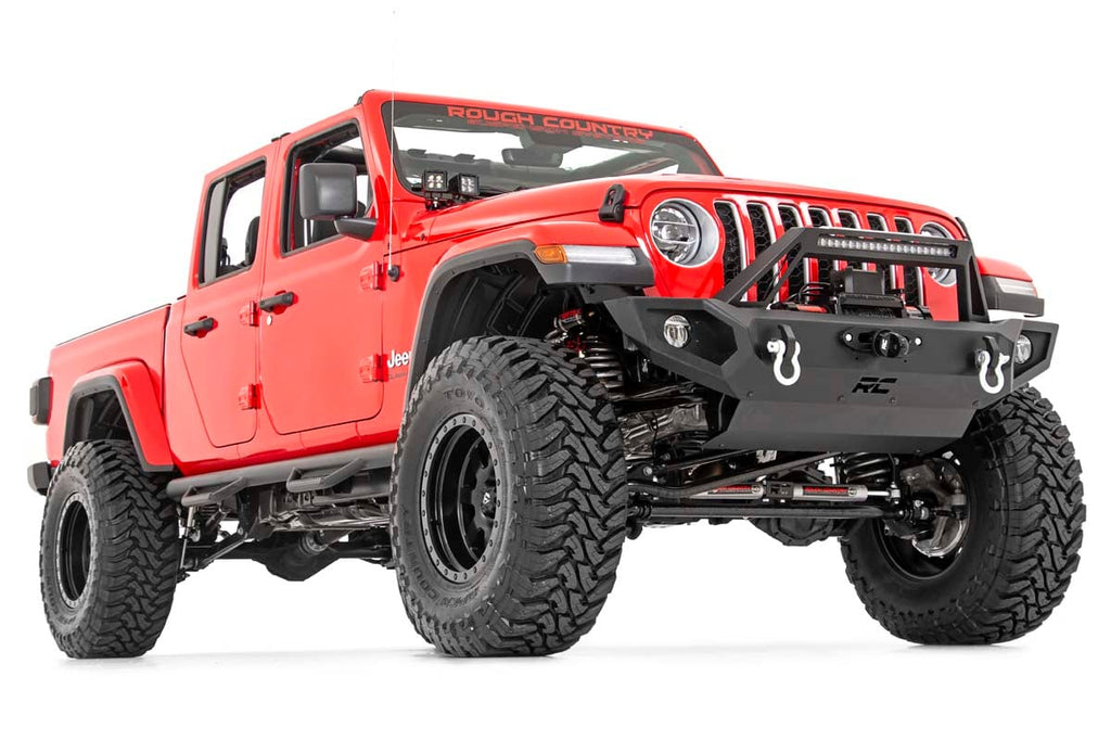 LED Light Kit Quad Cowl Mount 2 Inch Black Amber DRL Jeep Gladiator JT/Wrangler JL (18-26) Rough Country