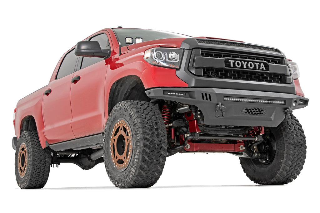 LED Light Kit Ditch Mount Dual 2 Inch Black Pairs Spot Toyota Tundra (14-21) Rough Country