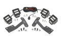 LED Light Kit Ditch Mount Dual 2 Inch Black Pairs Flood Toyota Tundra (14-21) Rough Country