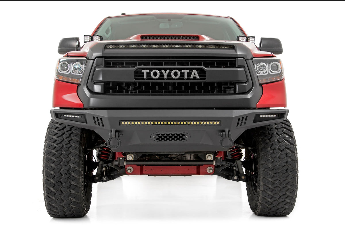 LED Light Kit Hood Bulge 40 Inch White/Amber Strip Toyota Tundra (14-21) Rough Country
