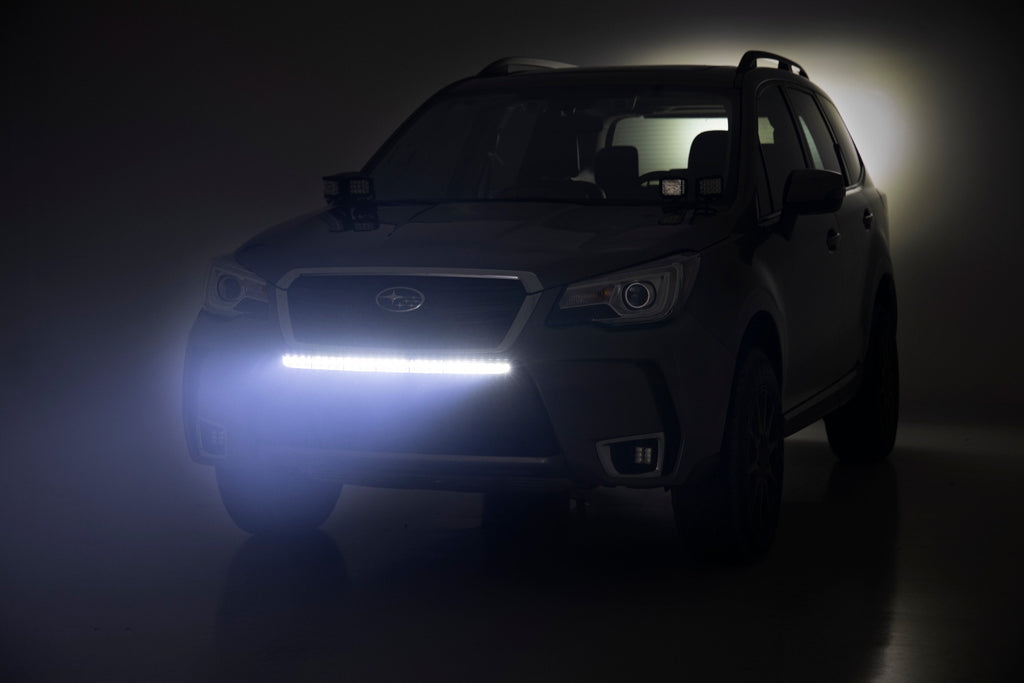 Subaru 30 Inch LED Bumper Kit (14-18 Forester Black Series w/ Cool White DRL) Rough Country
