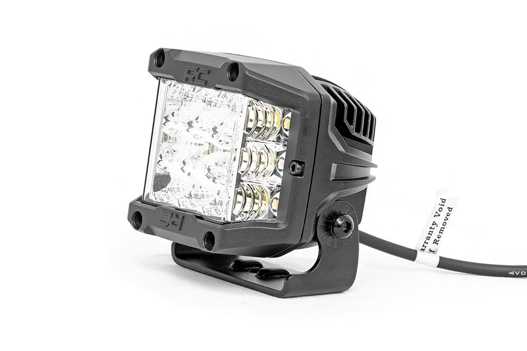 3 Inch Chrome Series LED Lights Wide Angle Osram Pair Rough Country