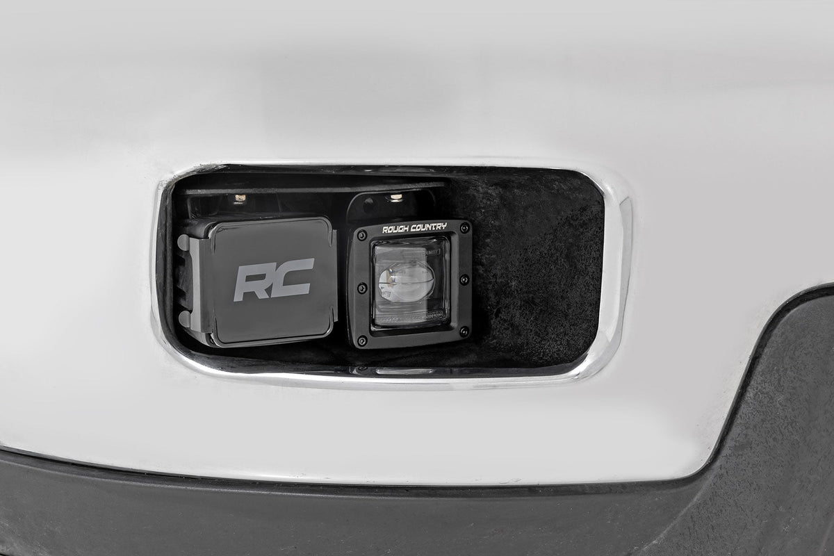 2 Inch Black Series LED Light Pods SAE Fog Pair Rough Country