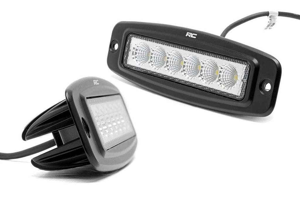 6 Inch Flush Mount LED Light Bars Pair Rough Country