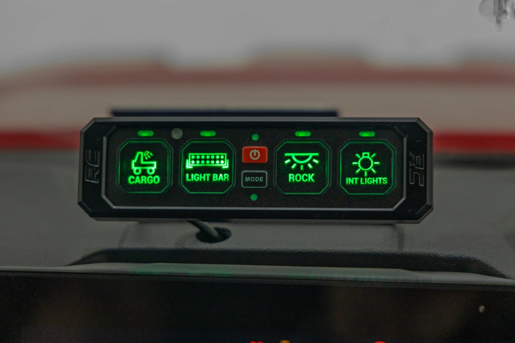 4 Gang Switch Panel RGB Backlit Buttons Multifunction Modes Rough Country