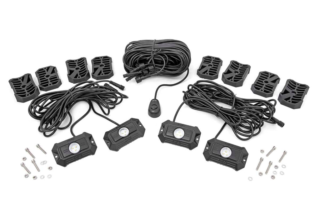LED Rock Light Kit 4 Piece Set Rough Country