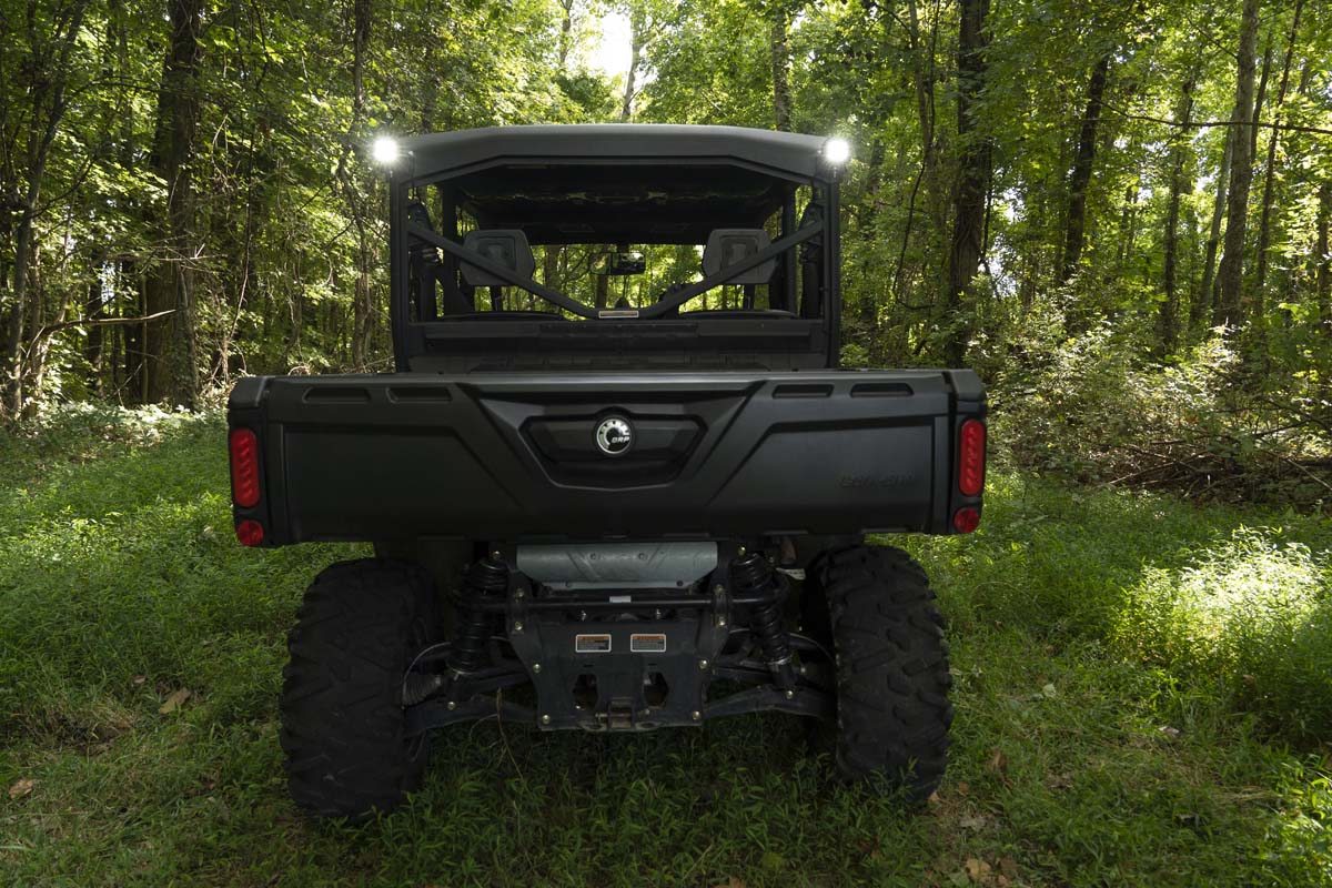 LED Light Cab Mount 2 Inch Black Pair Flood Can-Am Defender HD 5/HD 8/HD 9/HD 10 Rough Country
