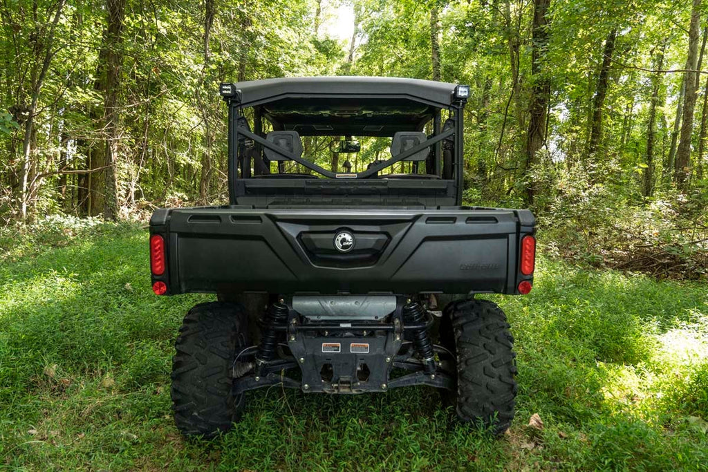 LED Light Cab Mount 2 Inch Black Pair Flood Can-Am Defender HD 5/HD 8/HD 9/HD 10 Rough Country