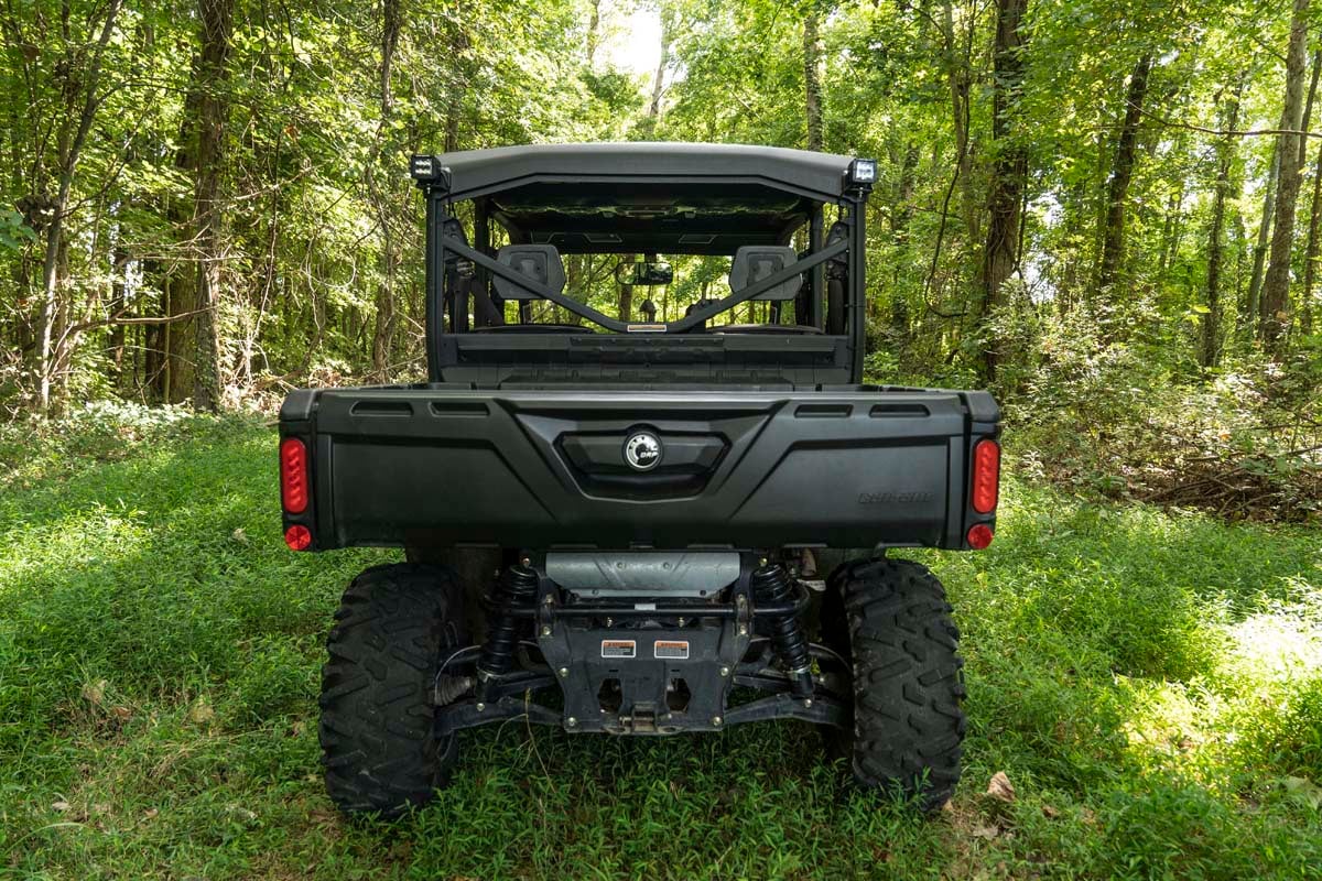 LED Light Cab Mount 2 Inch Black Pair Flood Can-Am Defender HD 5/HD 8/HD 9/HD 10 Rough Country