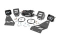 LED Light Kit Fog Mount 2 Inch Black Pair Spot Nissan Frontier (05-20) Rough Country