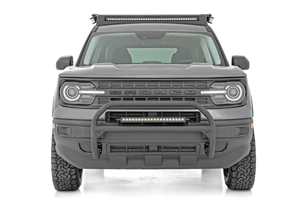LED Light Kit Roof Rack Mount 40 Inch Black Single Row Ford Bronco Sport (21-26) Rough Country