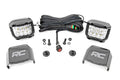 LED Light Kit Ditch Mount 2 Inch Chrome Pair Wide Ford Bronco 4WD (21-25) Rough Country