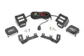 LED Ditch Light Kit 2in Black Pair Flood Silverado/Sierra 1500 (14-18 & Classic) Rough Country