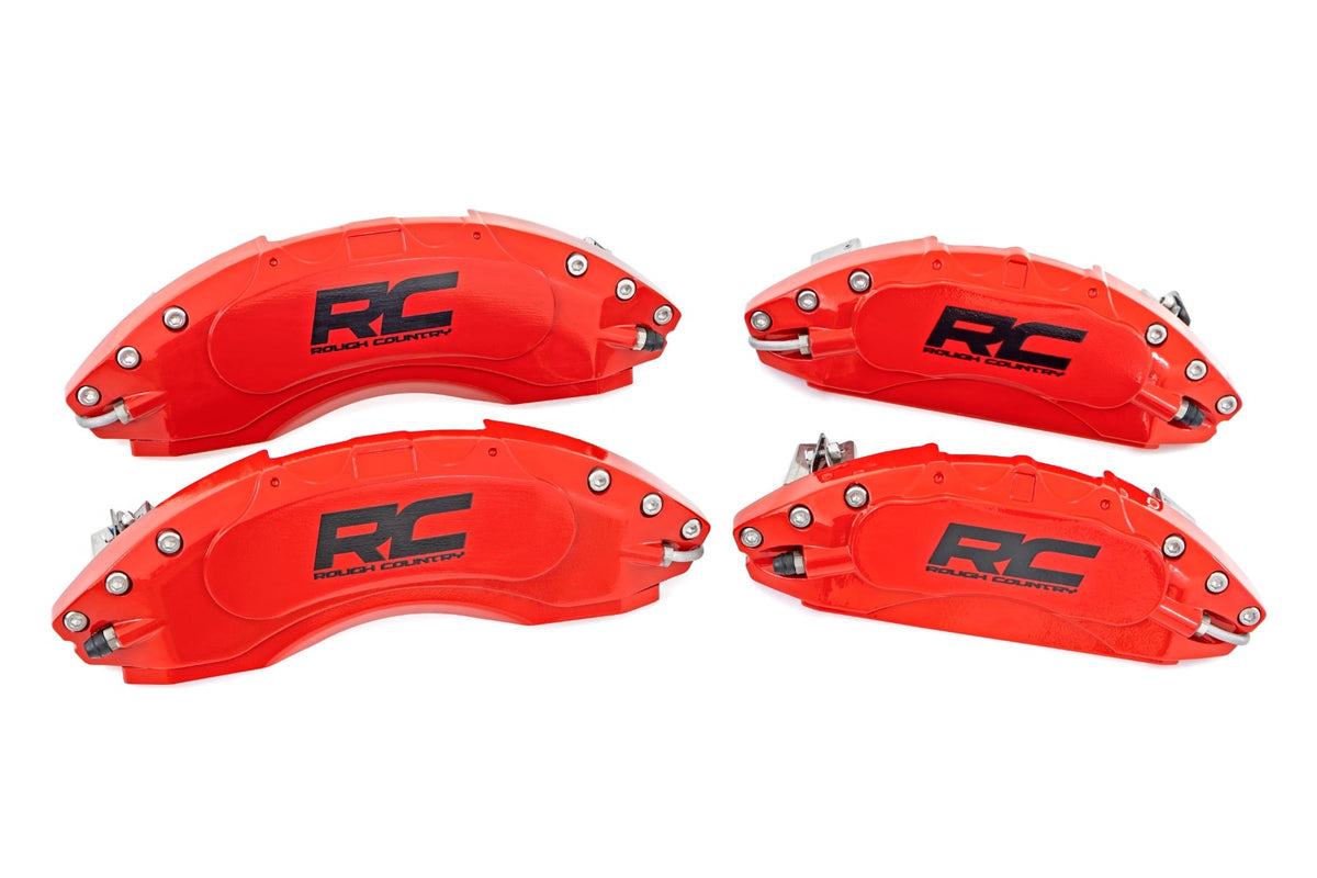 Caliper Covers Front and Rear Red Chevy/GMC Sierra 1500 (19-26)/Silverado 1500 (19-26) Rough Country