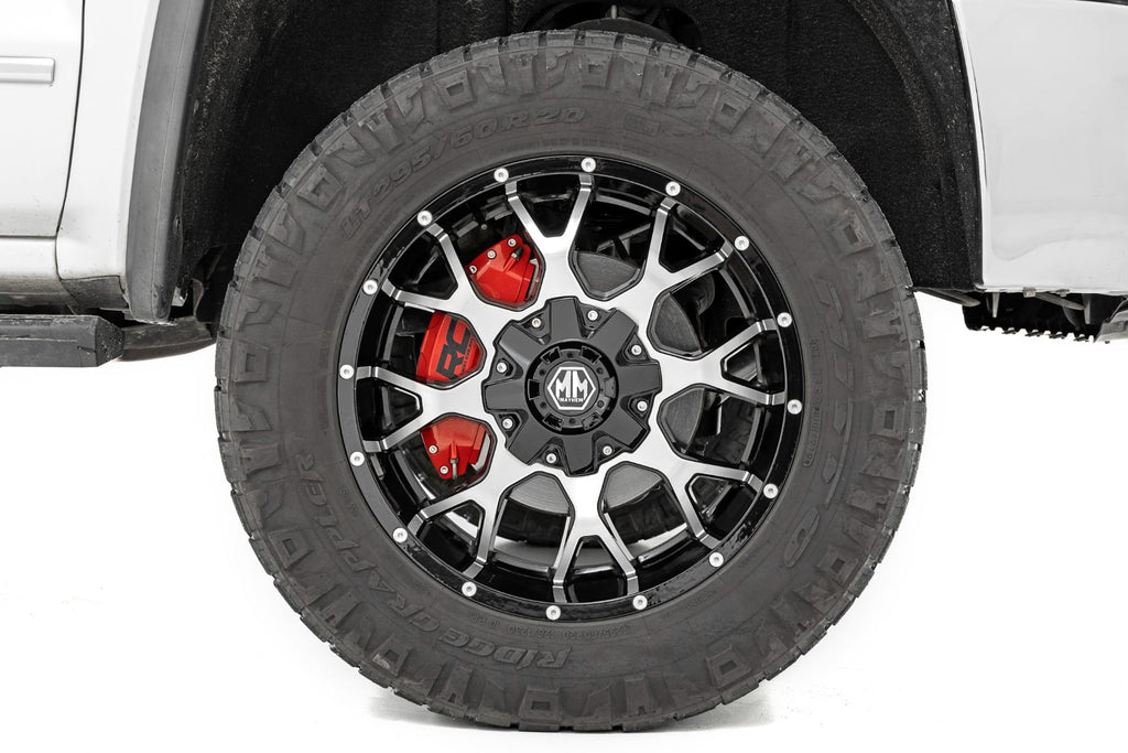 Caliper Covers Front and Rear Red Chevy/GMC Sierra 1500 (19-26)/Silverado 1500 (19-26) Rough Country