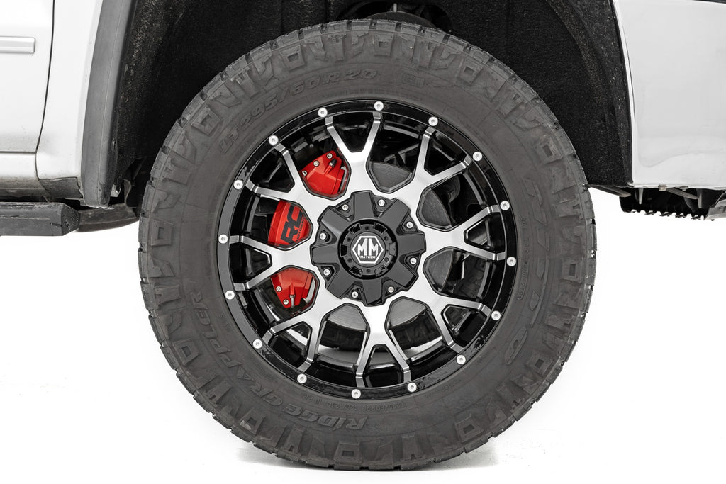 Caliper Covers Front and Rear Red Silverado/Sierra 2500HD/3500HD (20-26) Rough Country