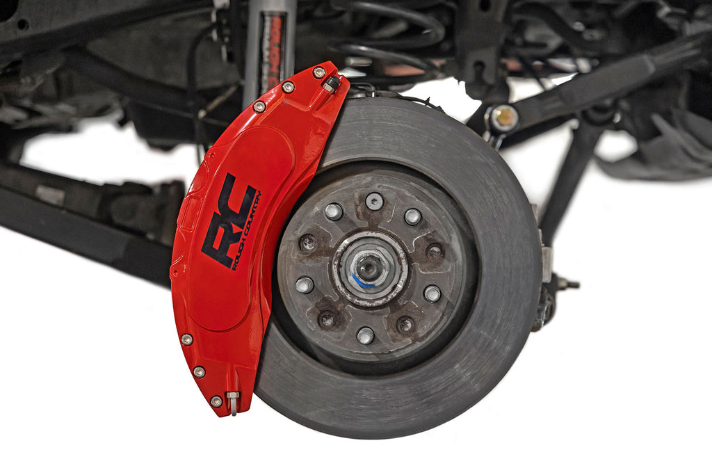 Caliper Covers Rear Red Jeep Wrangler JK/Wrangler Unlimited (2007-2018) Rough Country