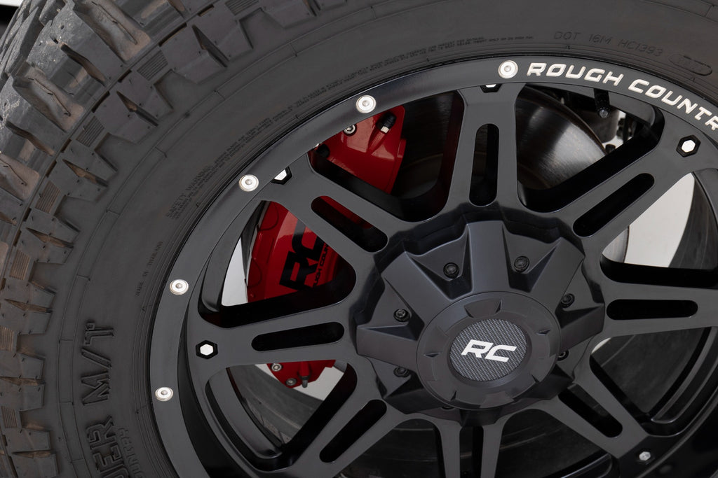 Caliper Covers Rear Red Jeep Wrangler JK/Wrangler Unlimited (2007-2018) Rough Country