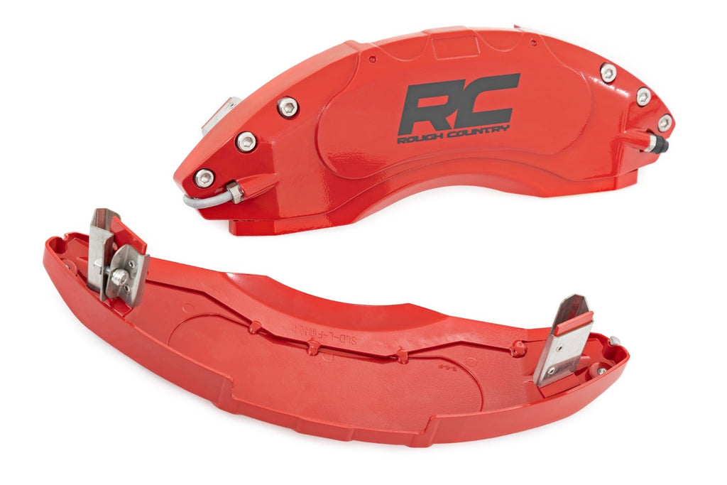 Caliper Covers Rear Red Mech Brake Ford Expedition/F-150/Raptor Rough Country