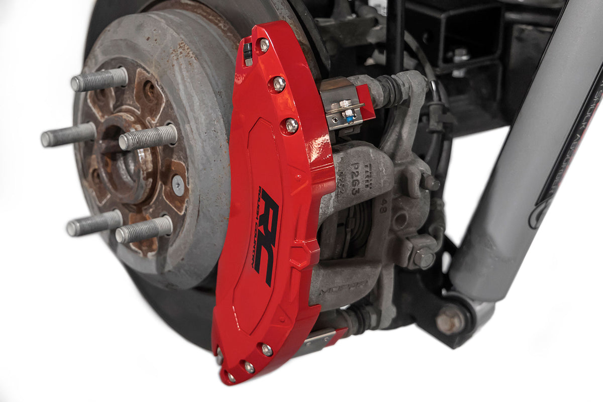 Caliper Covers Rear Red Sport Jeep Wrangler JL (18-25)/Wrangler Unlimited (18-25) Rough Country
