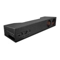 DS18 2x 8in Forward Firing Underseat Ported Box Subwoofer Enclosure Black Liner- RAM Trucks