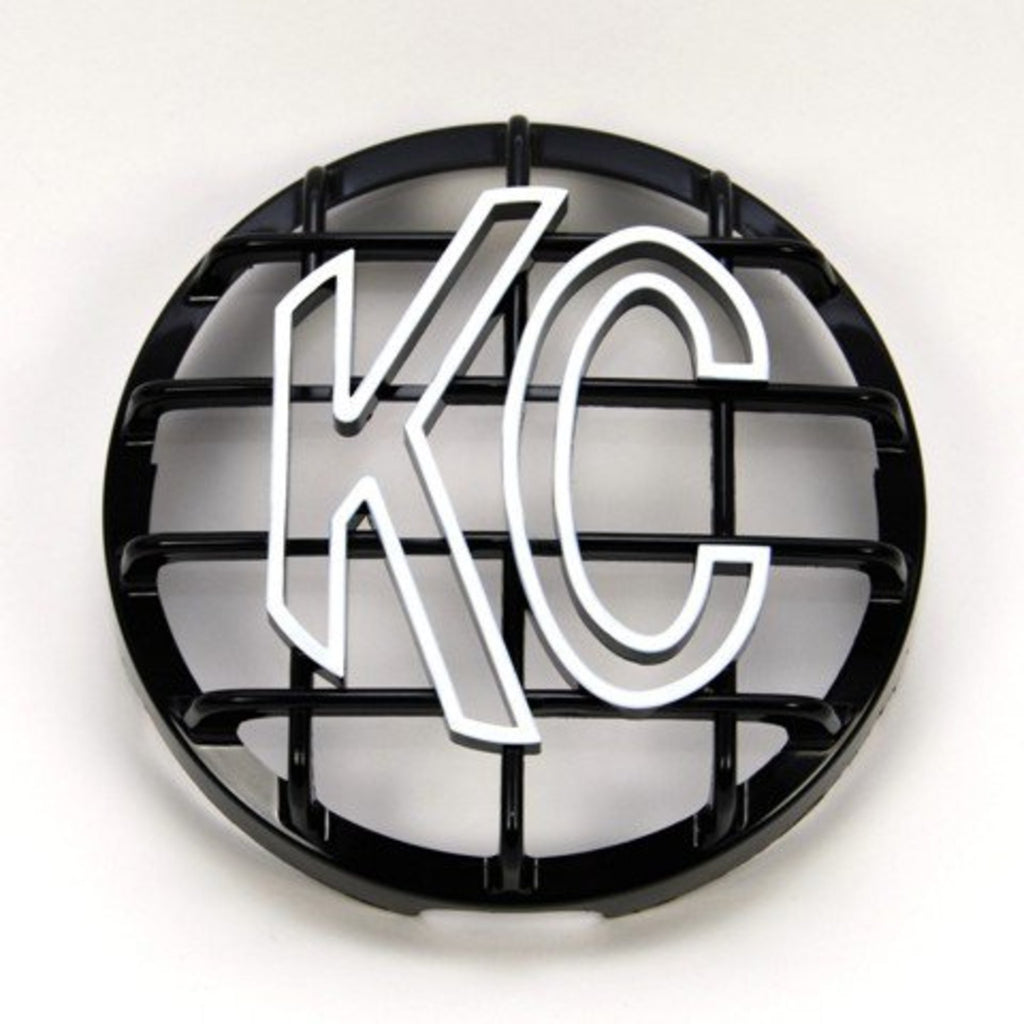 Stone Guard 6 Inch KC Plastic Black/White Each KC HiLiTES