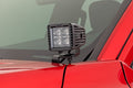 LED Light Kit Ditch Mount 2 Inch Black Pair Amber DRL Toyota Tacoma (24-26) Rough Country