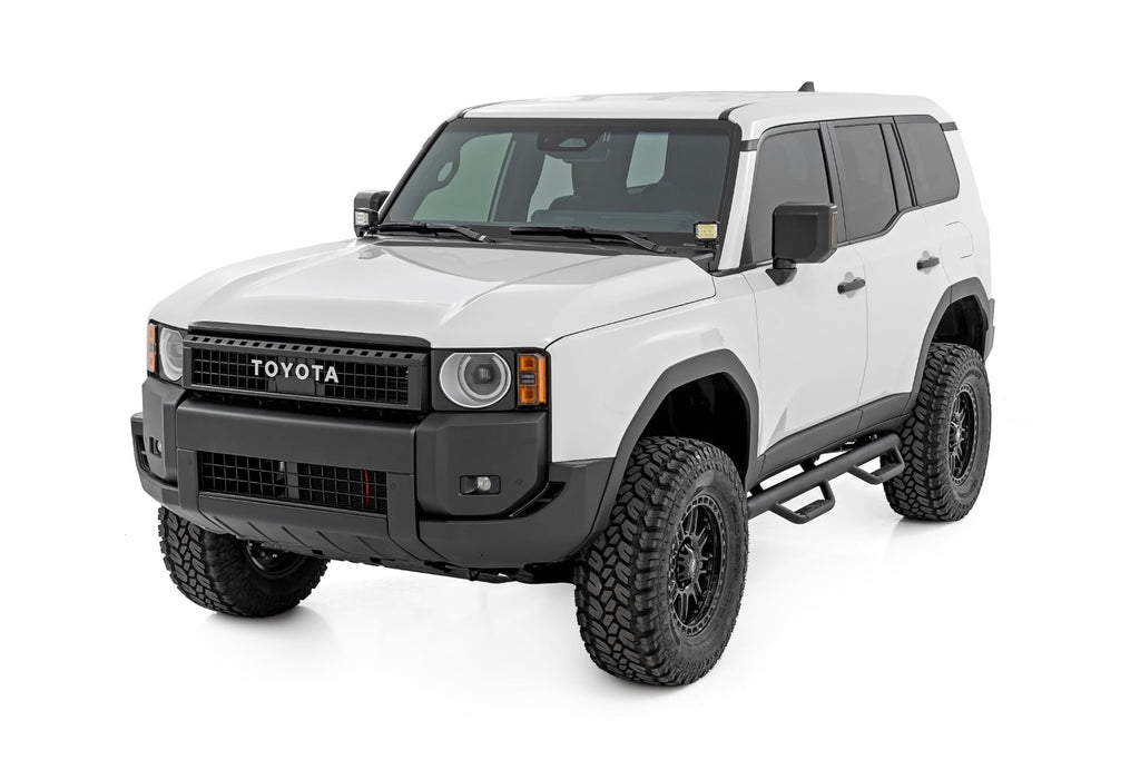 LED Light Kit Ditch Mount 3 Inch OSRAM Wide Toyota Land Cruiser (24-26) Rough Country