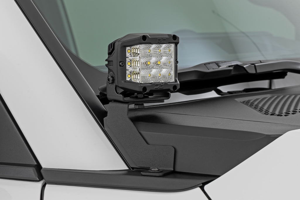 LED Light Kit Ditch Mount 2 Inch Spectrum Pair Spot Toyota Land Cruiser (24-26) Rough Country