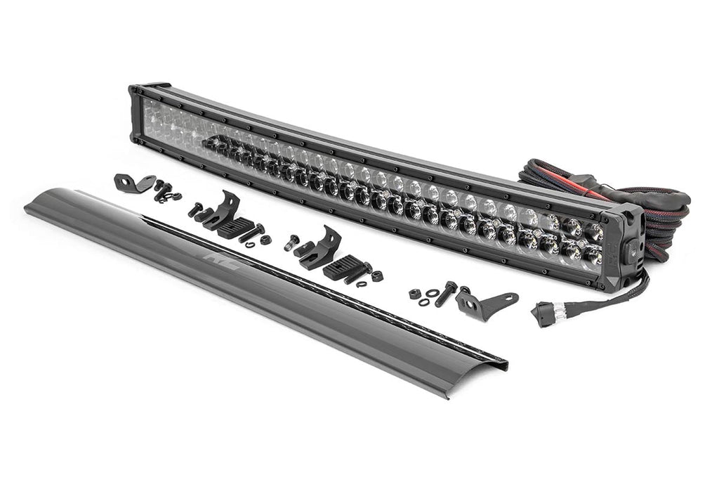 30 Inch Black Series LED Light Bar Curved Dual Row Rough Country