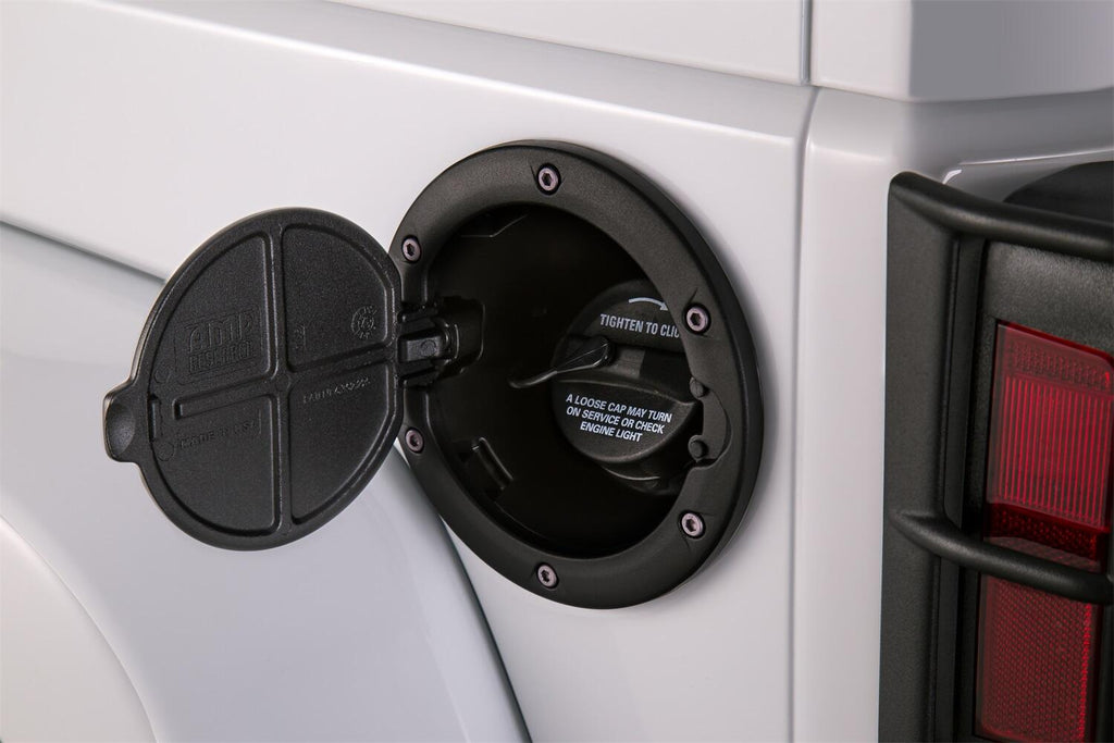 Black Fuel Door For 2007-2018 Jeep Wrangler JK/JK Unlimited 2/4-Door AMP Research