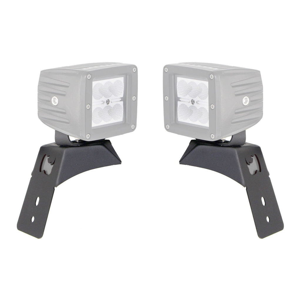 XE Hood Latch Light Mount Textured Black 2018-2026 Jeep Wrangler JL 2020-2025 Jeep Gladiator Go Rhino