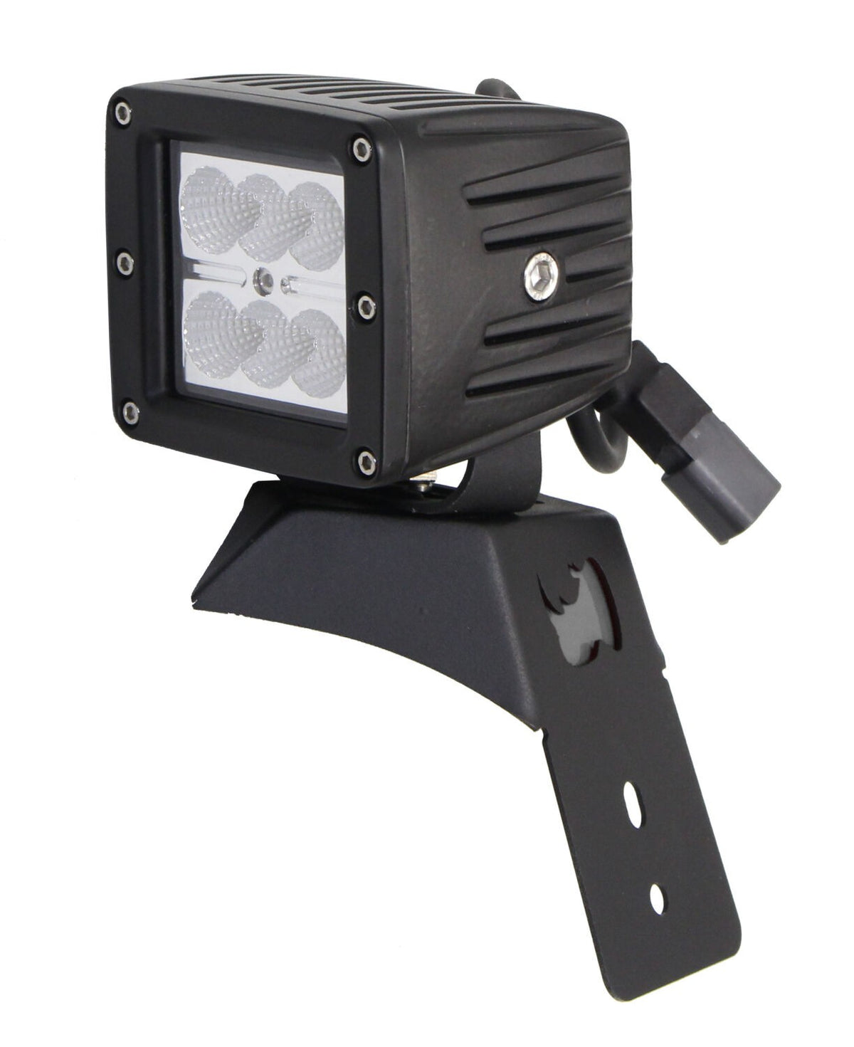XE Hood Latch Light Mount Textured Black 2018-2026 Jeep Wrangler JL 2020-2025 Jeep Gladiator Go Rhino