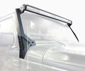 XE Windshield Light Bar Mount Textured Black For 2007-2018 Jeep Wrangler JK Go Rhino