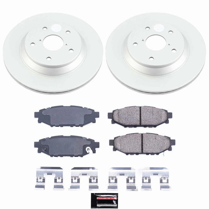 Power Stop 2024 Subaru Impreza Rear Z17 Coated Brake Kit
