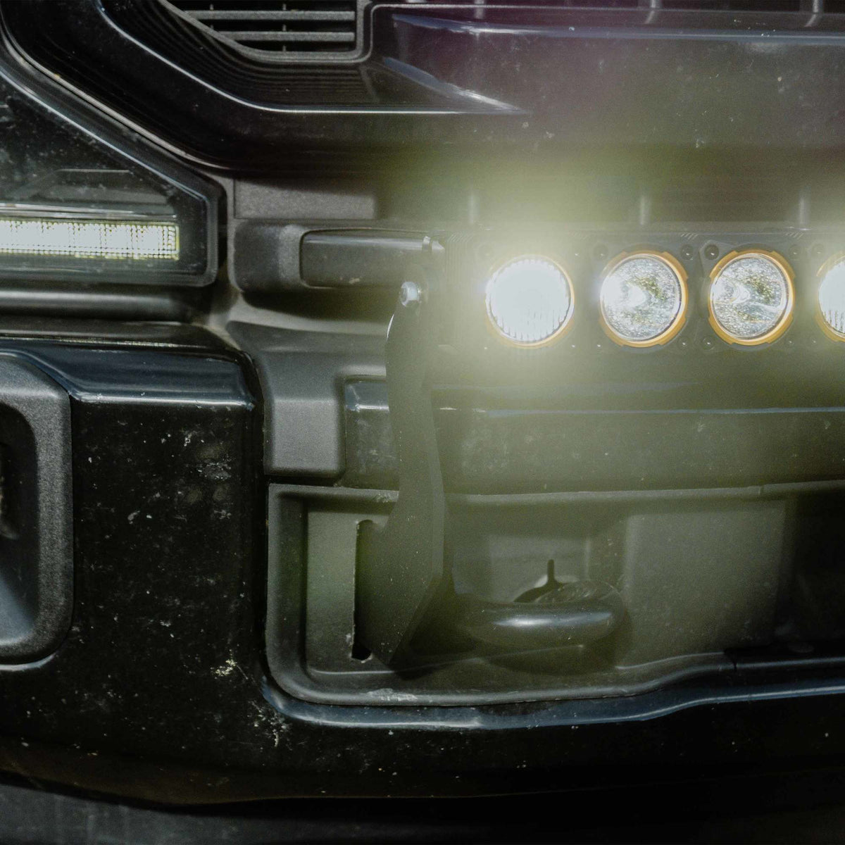 Flex Era 40 Inch LED Light Bar Mnt Front Bumper 2017-2024 Ford Super Duty KC HiLiTES