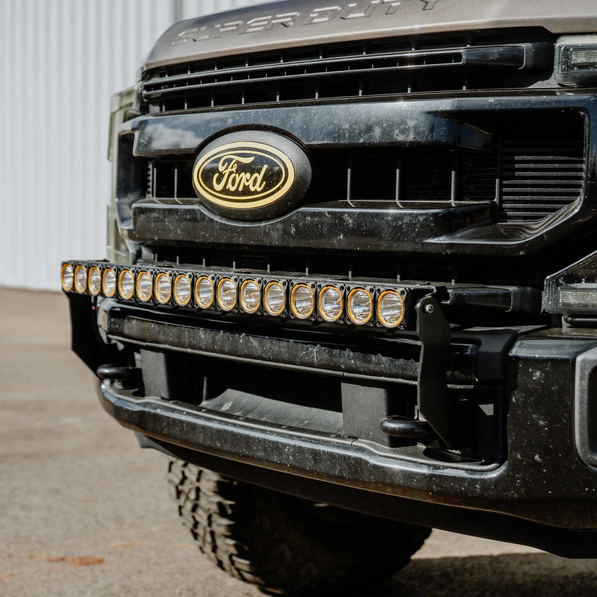 Flex Era 40 Inch LED Light Bar Mnt Front Bumper 2017-2024 Ford Super Duty KC HiLiTES