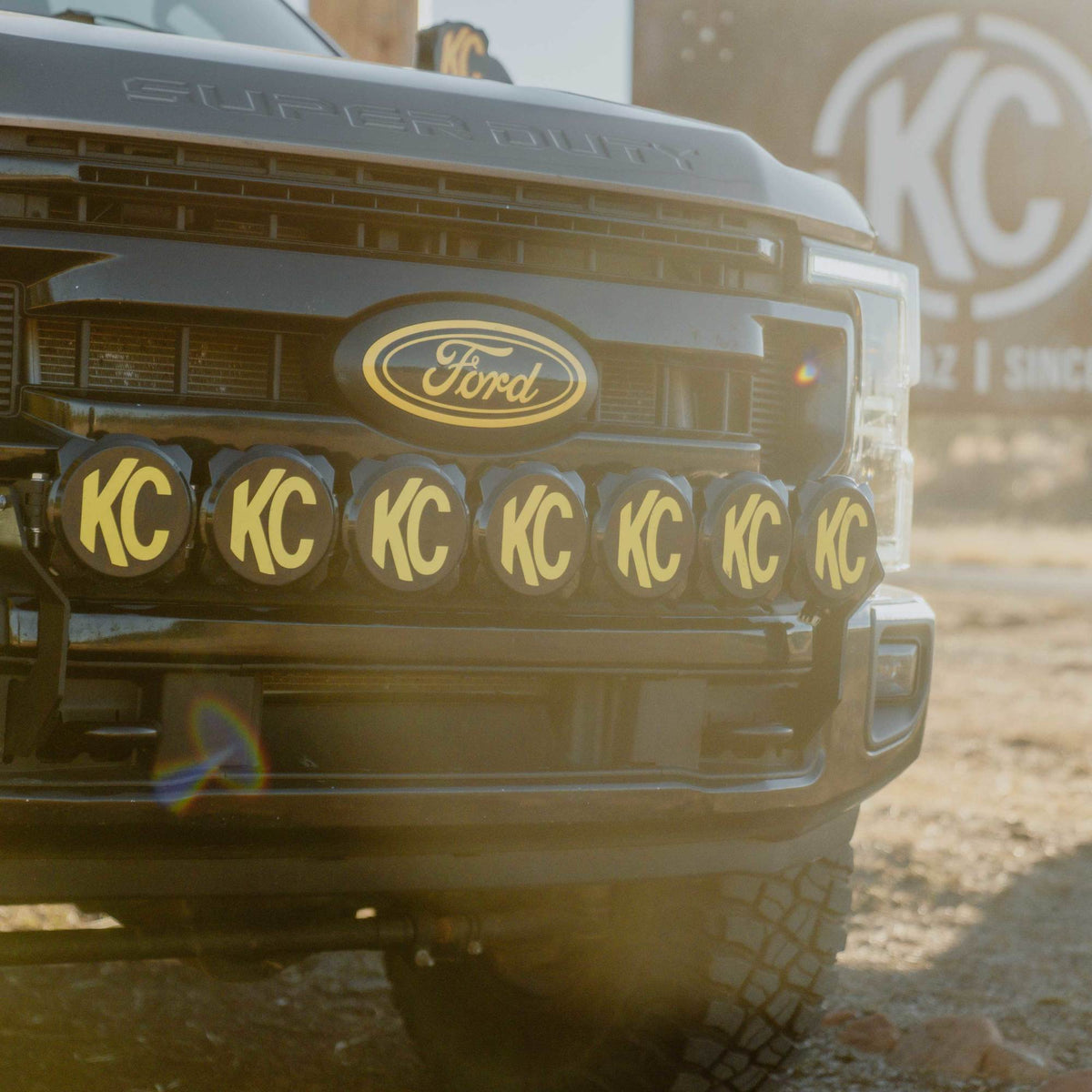 Light Bar Mount Front Bumper 2017-2024 Ford Super Duty KC HiLiTES