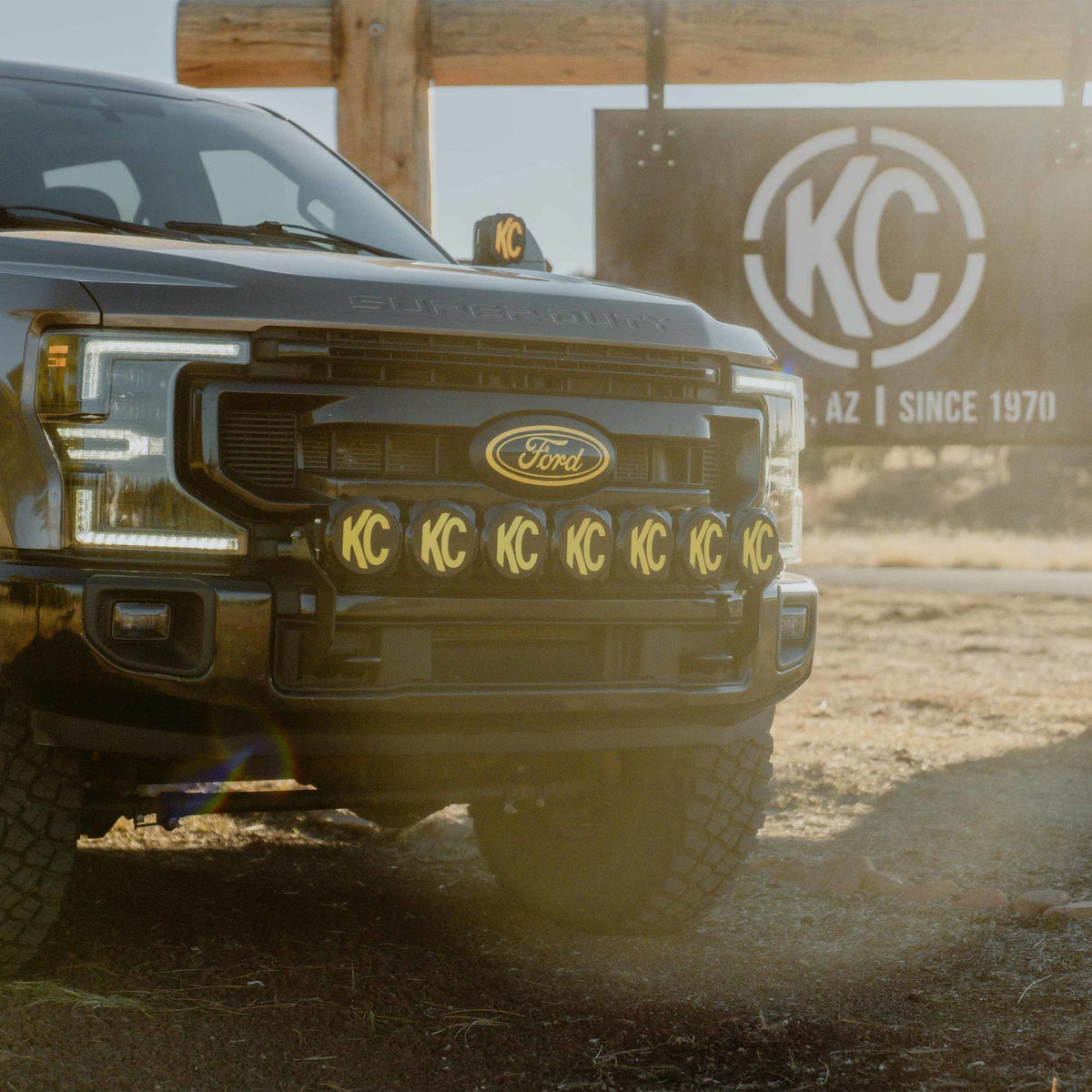 Light Bar Mount Front Bumper 2017-2024 Ford Super Duty KC HiLiTES