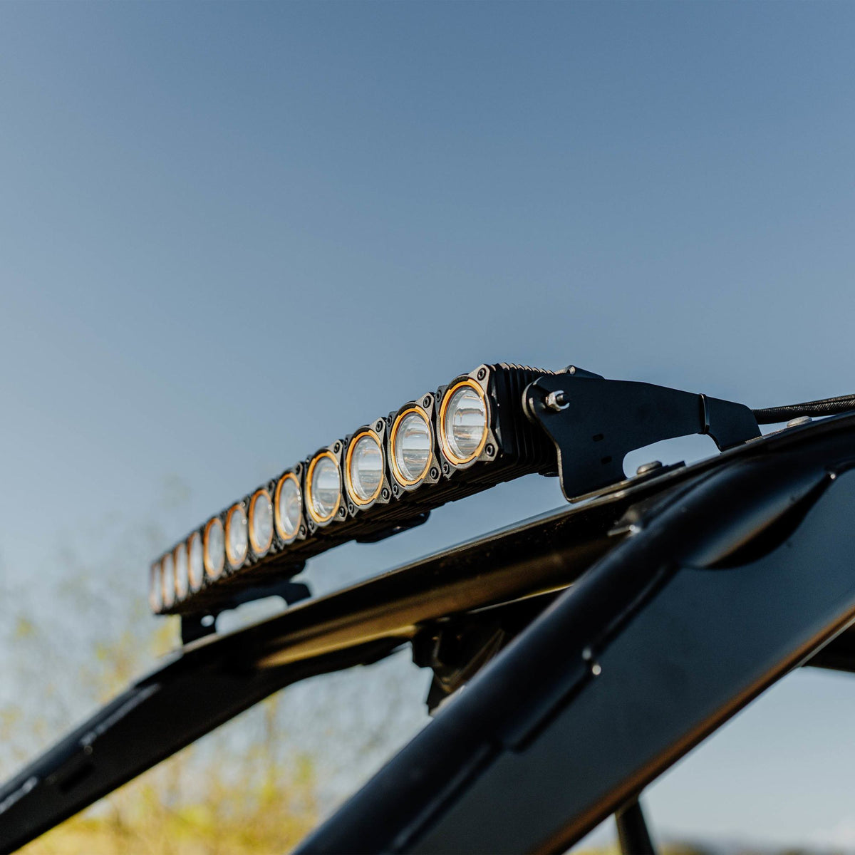 Flex Era 30 Inch LED Light Bar Mount Overhead 2022+ Polaris RZR Pro R KC HiLiTES