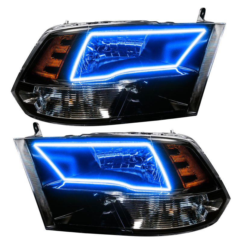 Oracle Lighting 09-18 RAM 1500 Sport Halo Headlights - Blk Housing w/2.0 Controller