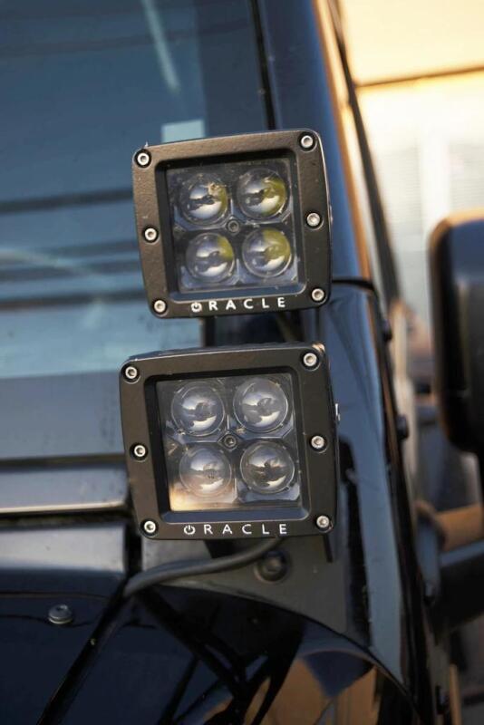 Oracle Jeep JK Dual Mounting Pillar Brackets (Pair)