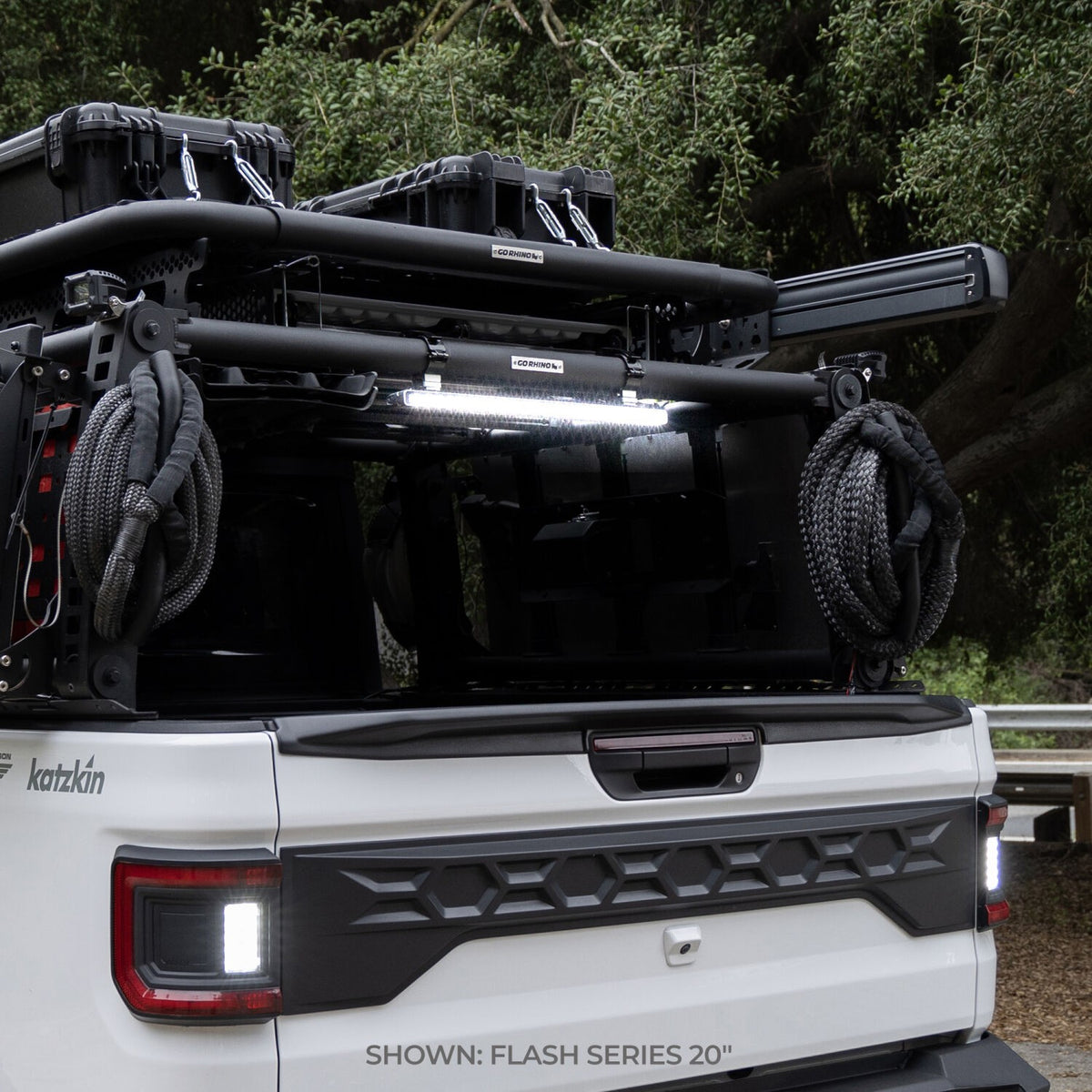 Go Rhino Flash Series Lights 10 Inch Single Multi Function LED Light Bar Black Go Rhino