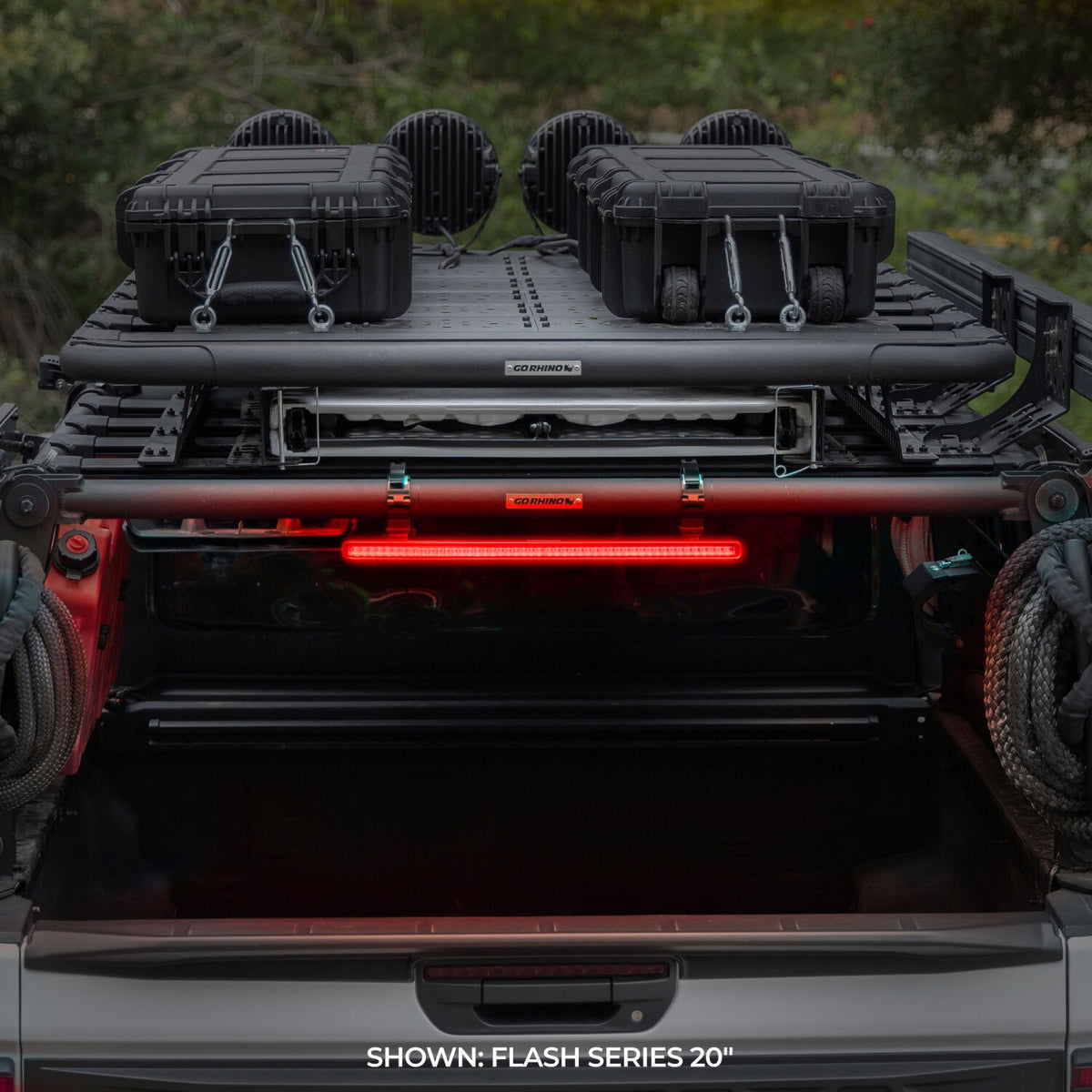 Go Rhino Flash Series Lights 10 Inch Single Multi Function LED Light Bar Black Go Rhino