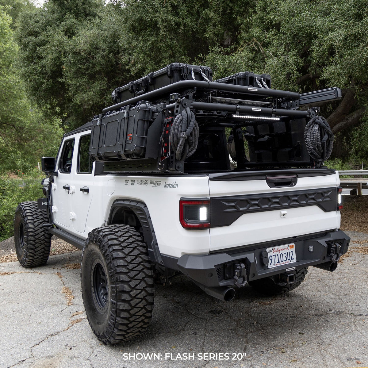 Go Rhino Flash Series Lights 10 Inch Single Multi Function LED Light Bar Black Go Rhino