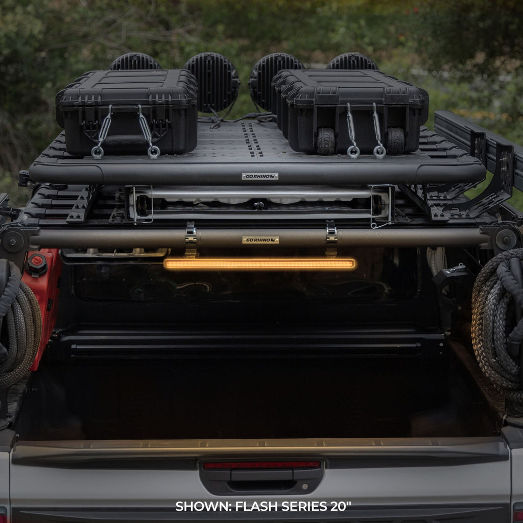 Go Rhino Flash Series Lights 20 Inch Single Multi Function LED Light Bar Black Go Rhino