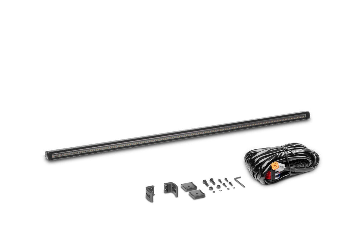 Go Rhino Flash Series Lights 30 Inch Single Multi Function LED Light Bar Black Go Rhino