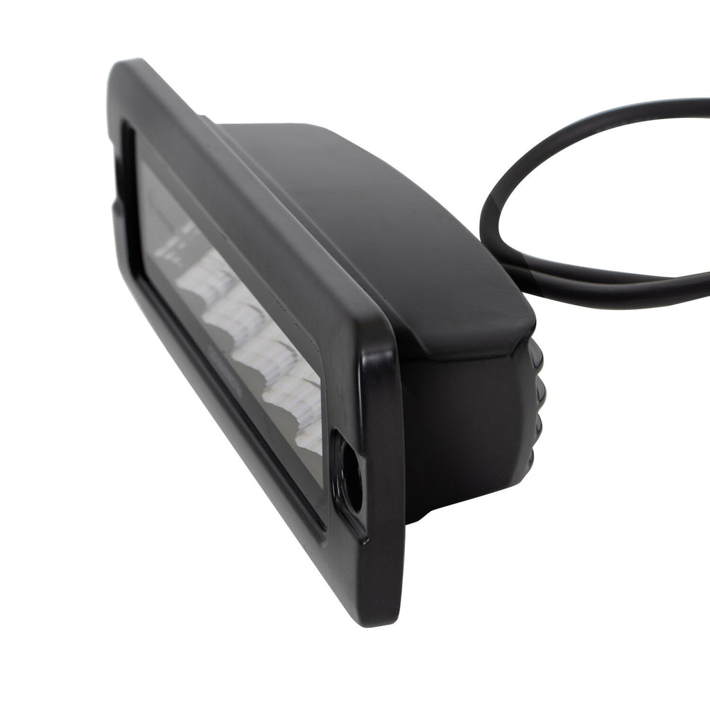 Go Rhino Blackout Series Lights Pair of Sixline LED Flood Light Kit Flush Mount Black Go Rhino