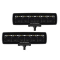 Go Rhino Blackout Series Lights Pair of Sixline LED Spot Light Kit Black Go Rhino