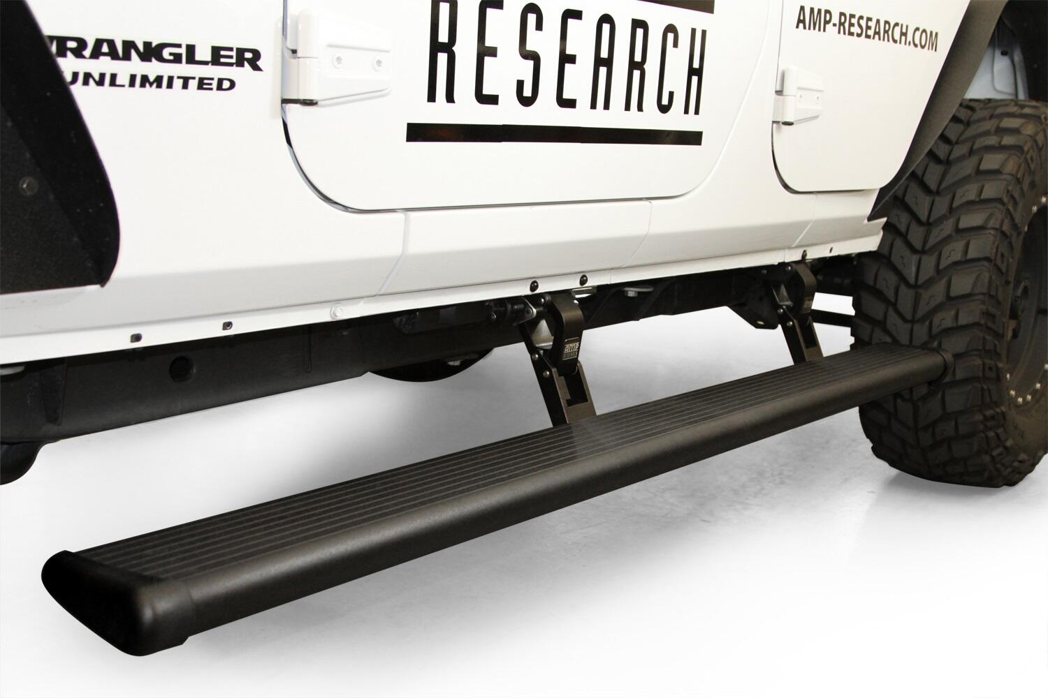 PowerStep Running Boards For 18-24 Jeep Wrangler JL 4dr AMP Research
